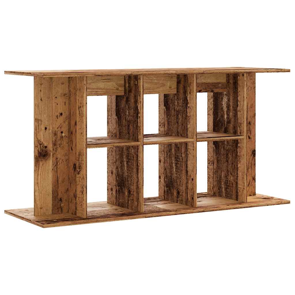 vidaXL Aquarium Stand Old Wood 120x40x60 cm Engineered Wood 6