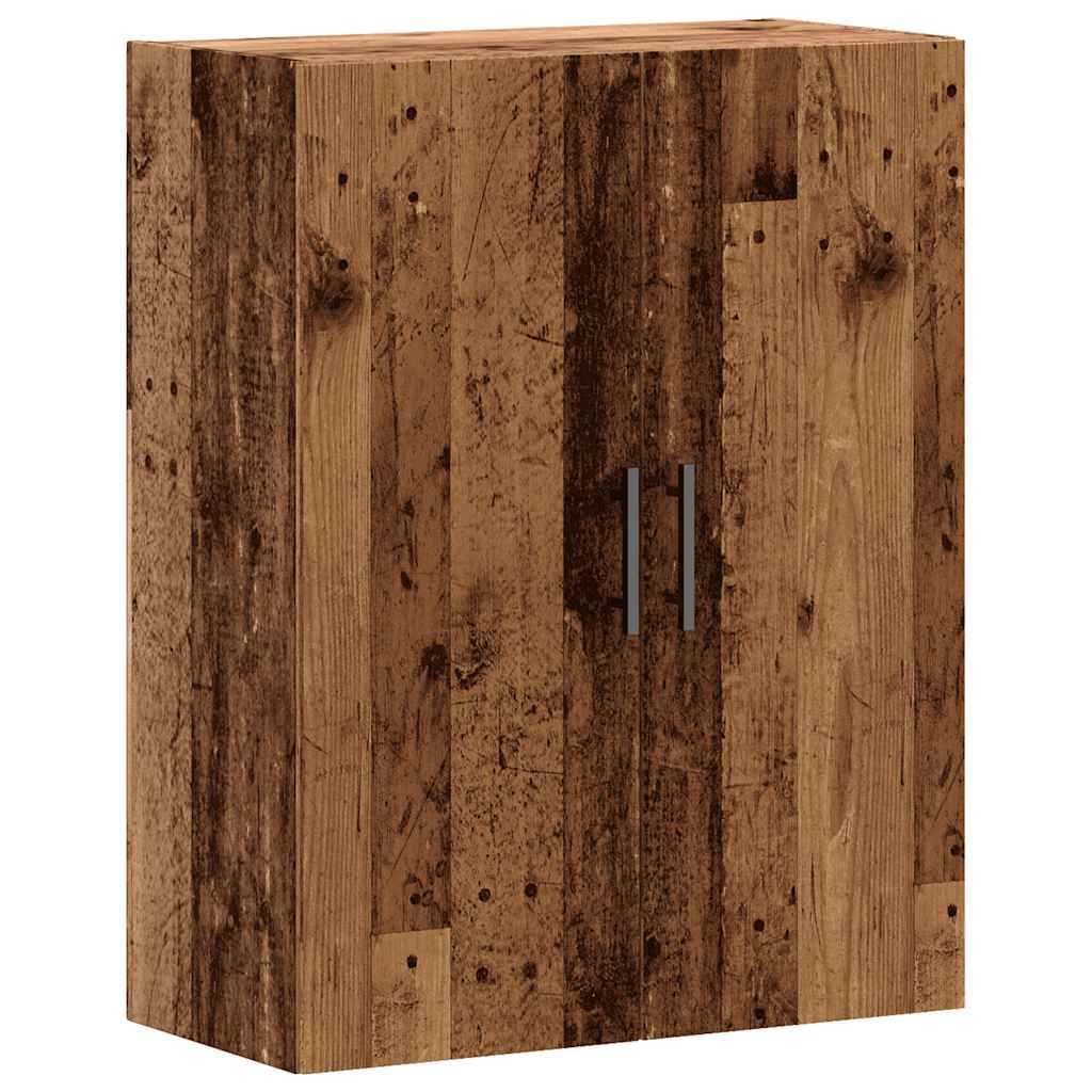 vidaXL Wall Mounted Cabinet Old Wood 69.5x34x90 cm 2