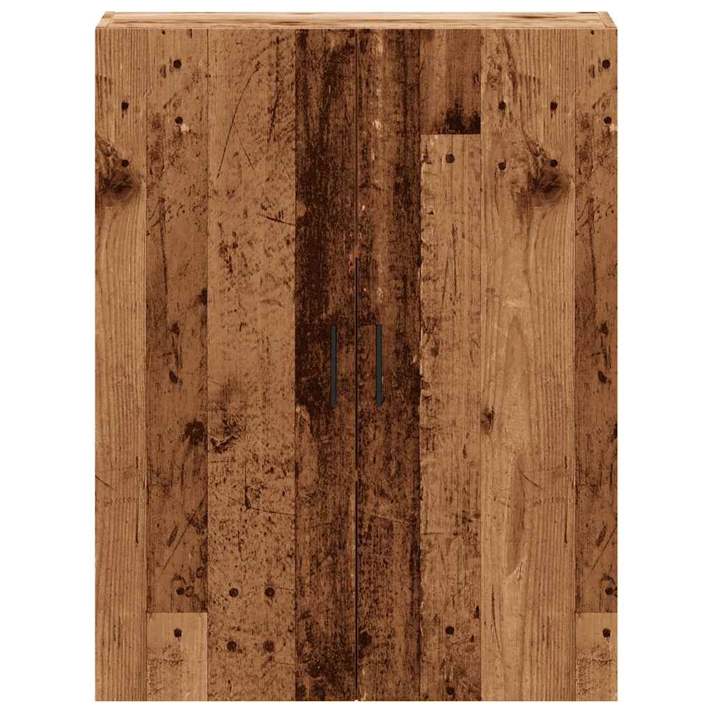 vidaXL Wall Mounted Cabinet Old Wood 69.5x34x90 cm 4