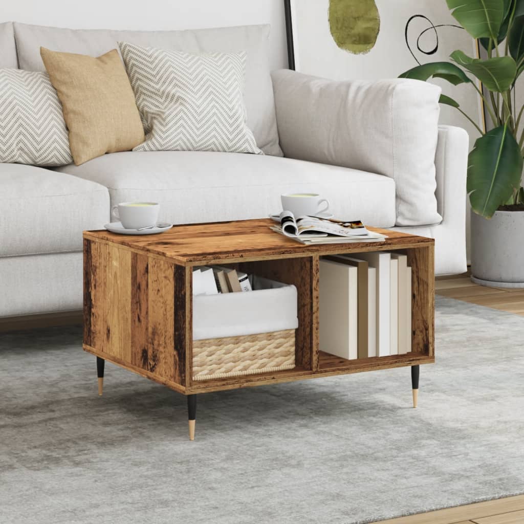 vidaXL Coffee Table Old Wood 60x50x36.5 cm Engineered Wood 1