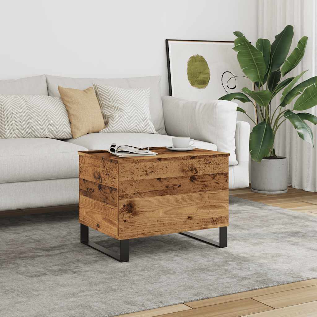 vidaXL Coffee Table Old Wood 60x44.5x45 cm Engineered Wood 1
