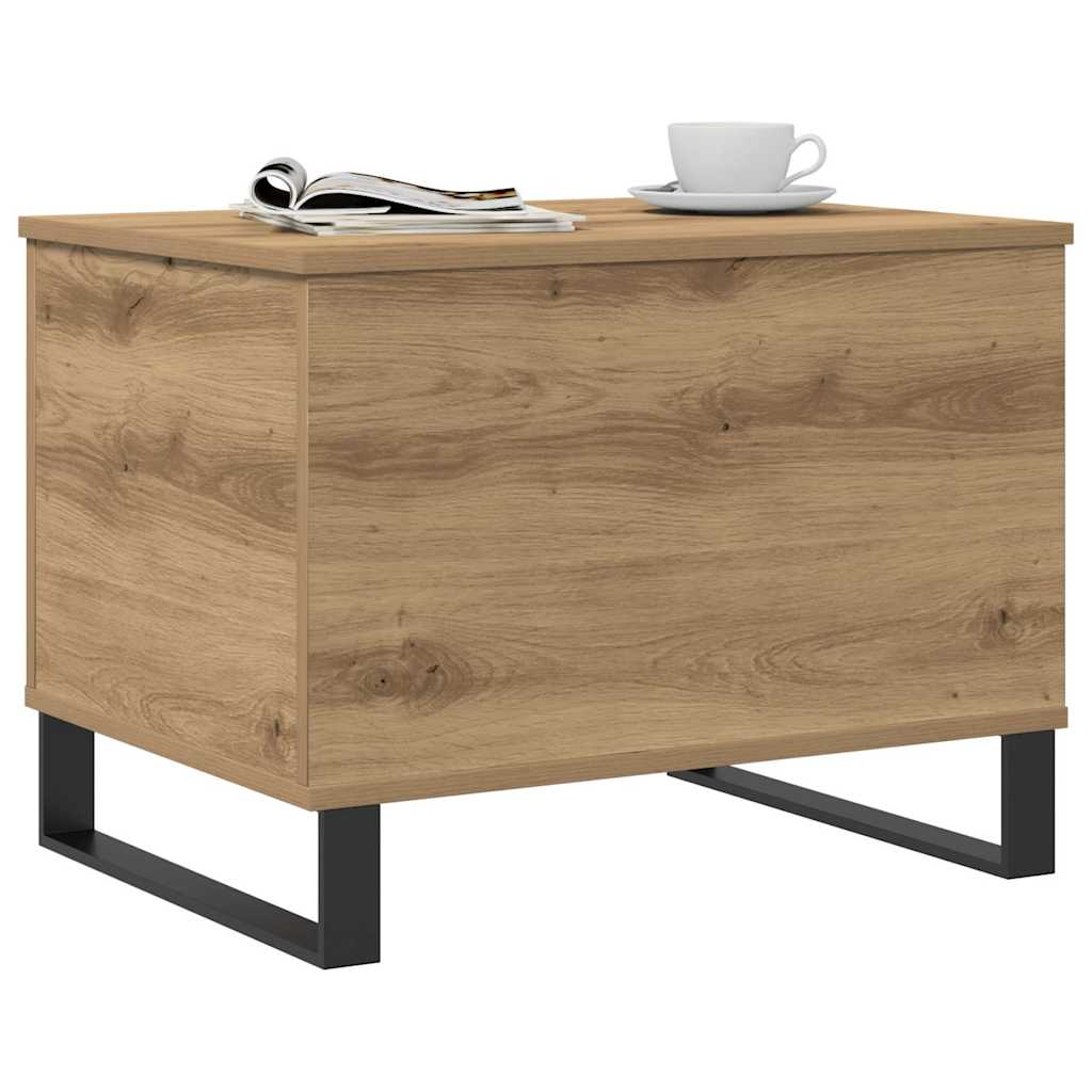 vidaXL Coffee Table Artisan Oak 60x44.5x45 cm Engineered Wood 3