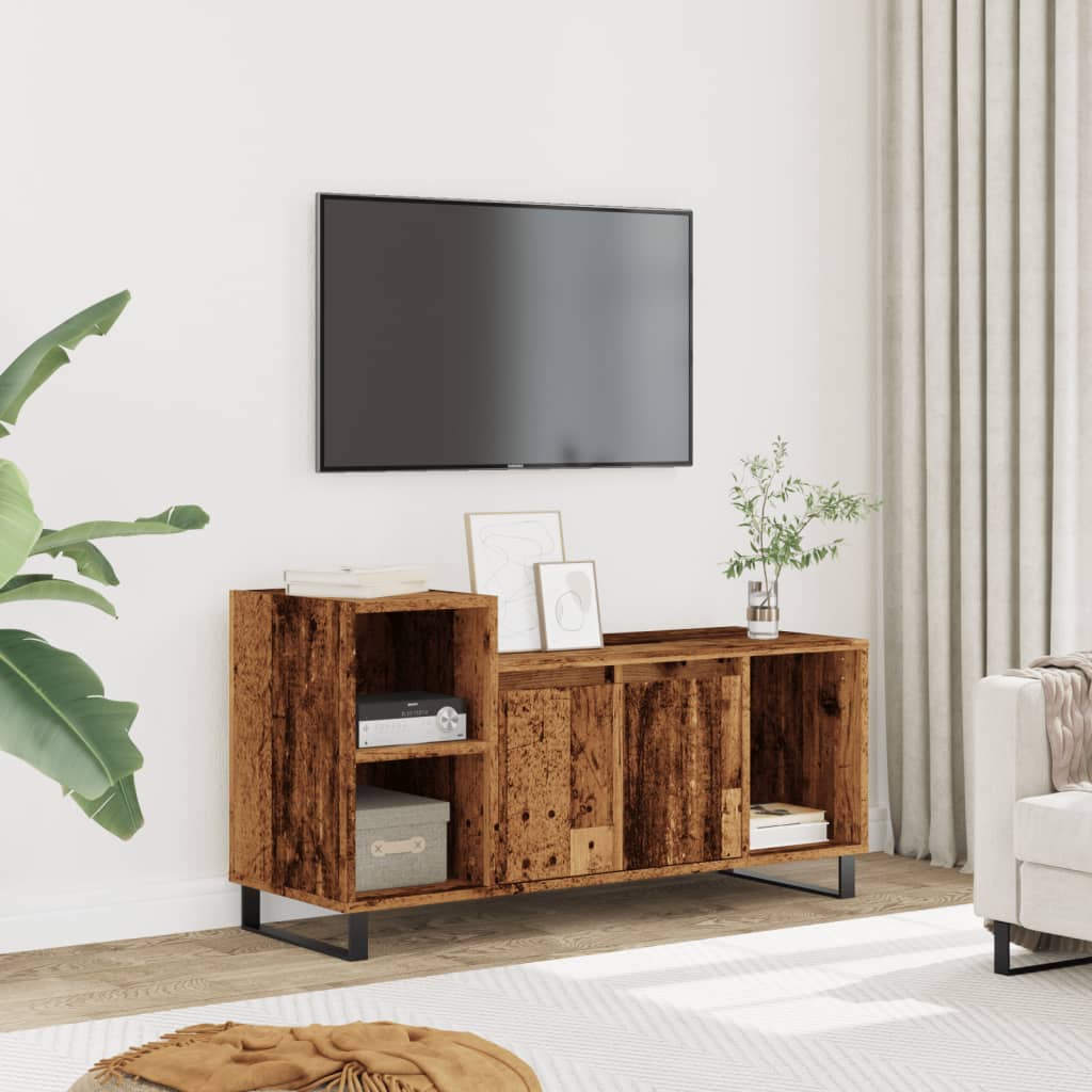 TV Cabinet 100x35x55 cm Engineered Wood Old wood