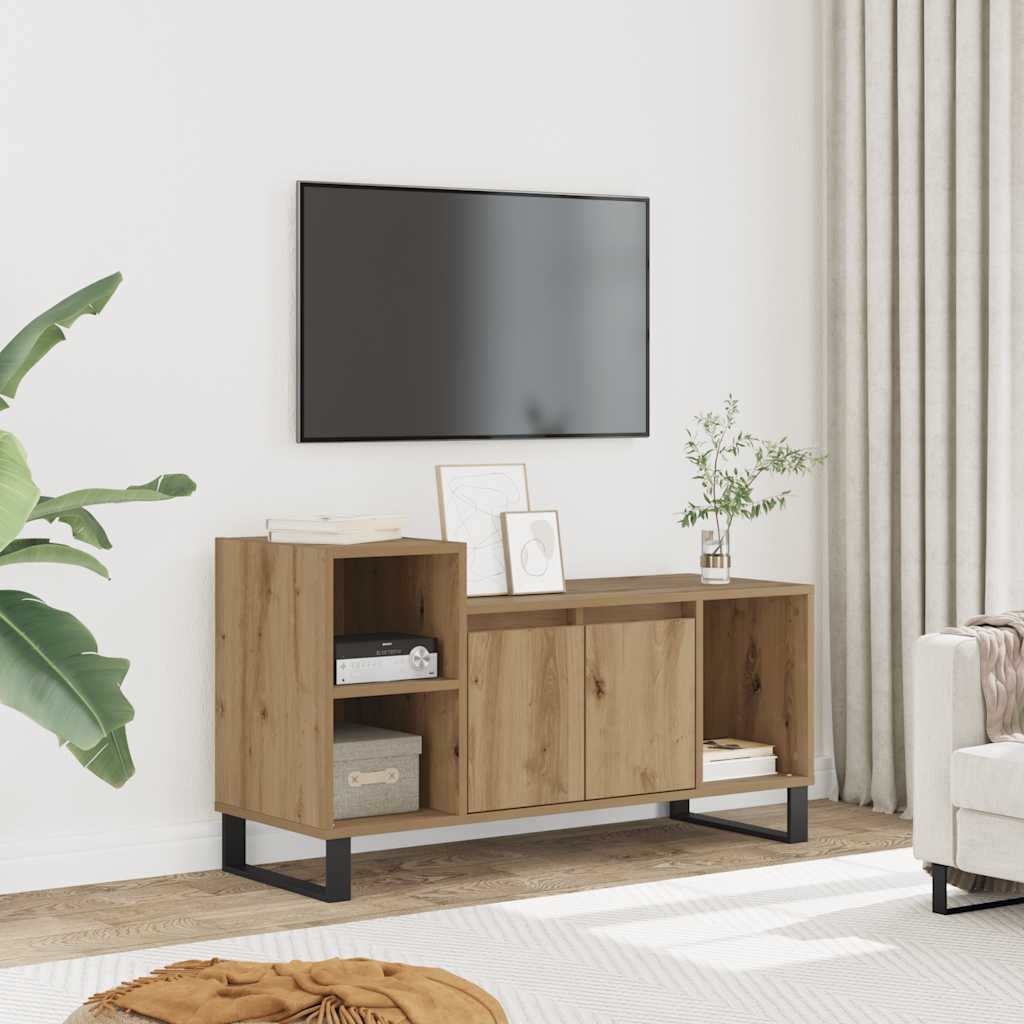 TV Cabinet 100x35x55 cm Engineered Wood Artisan oak