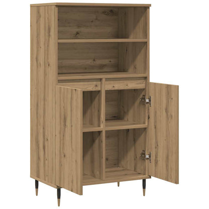 vidaXL Highboard Artisian Oak 60x36x110 cm Engineered Wood 4