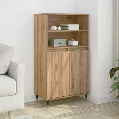 vidaXL Highboard Artisian Oak 60x36x110 cm Engineered Wood 1