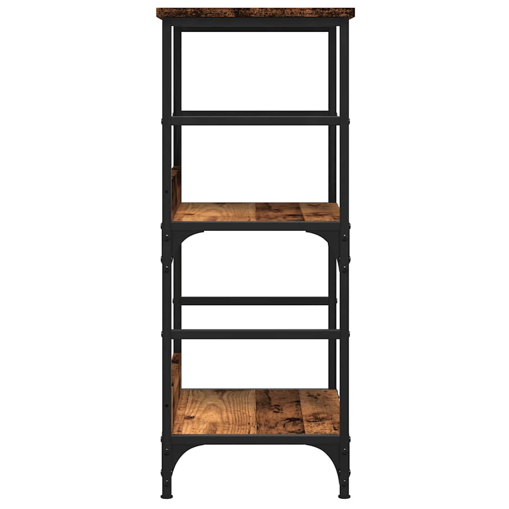 vidaXL Book Cabinet Old Wood 50x33x82 cm Engineered Wood 5