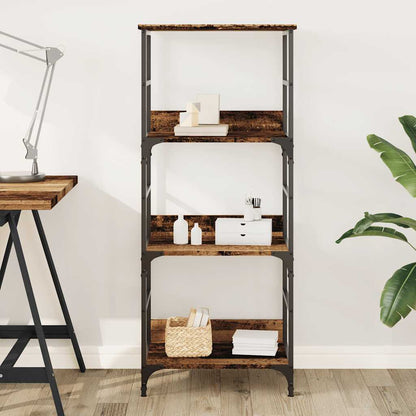 vidaXL Book Cabinet Old Wood 50x33x117.5 cm Engineered Wood 3