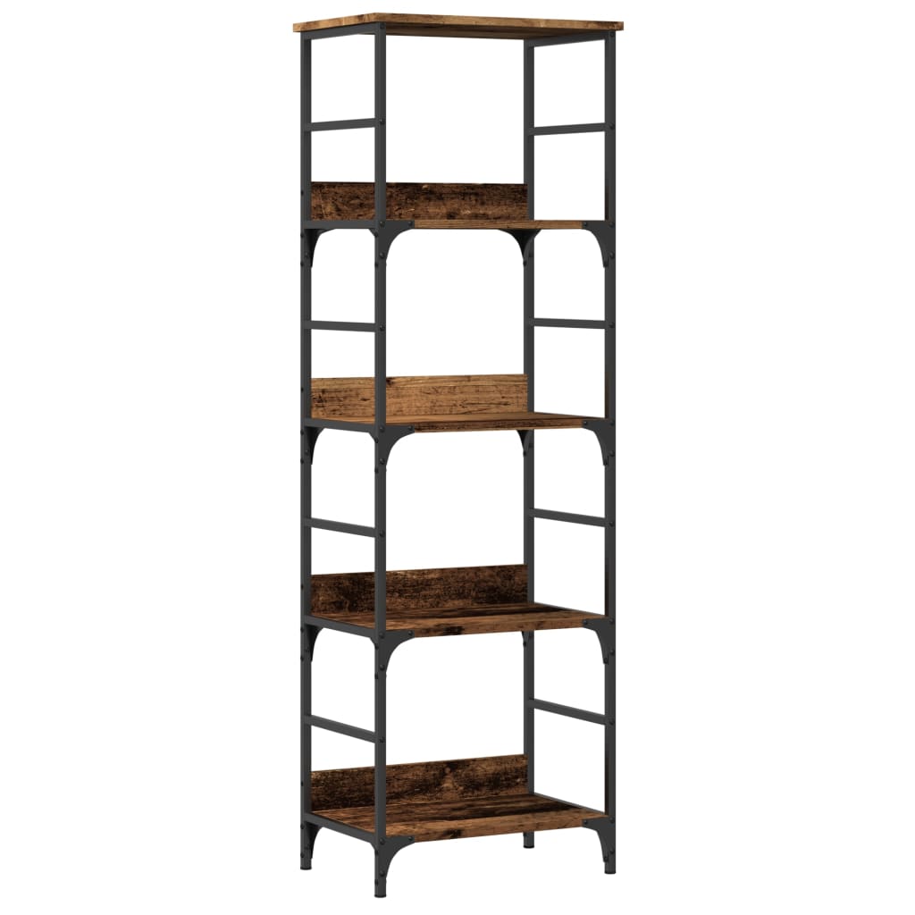 Bookshelf 50x33x153 cm Engineered Wood Height 153 cm Old wood