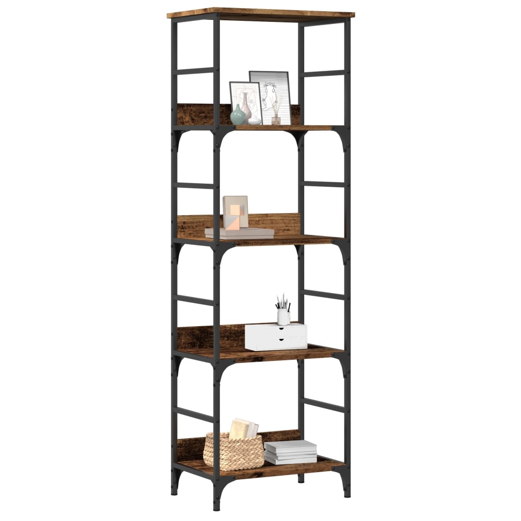 Bookshelf 50x33x153 cm Engineered Wood Height 153 cm Old wood
