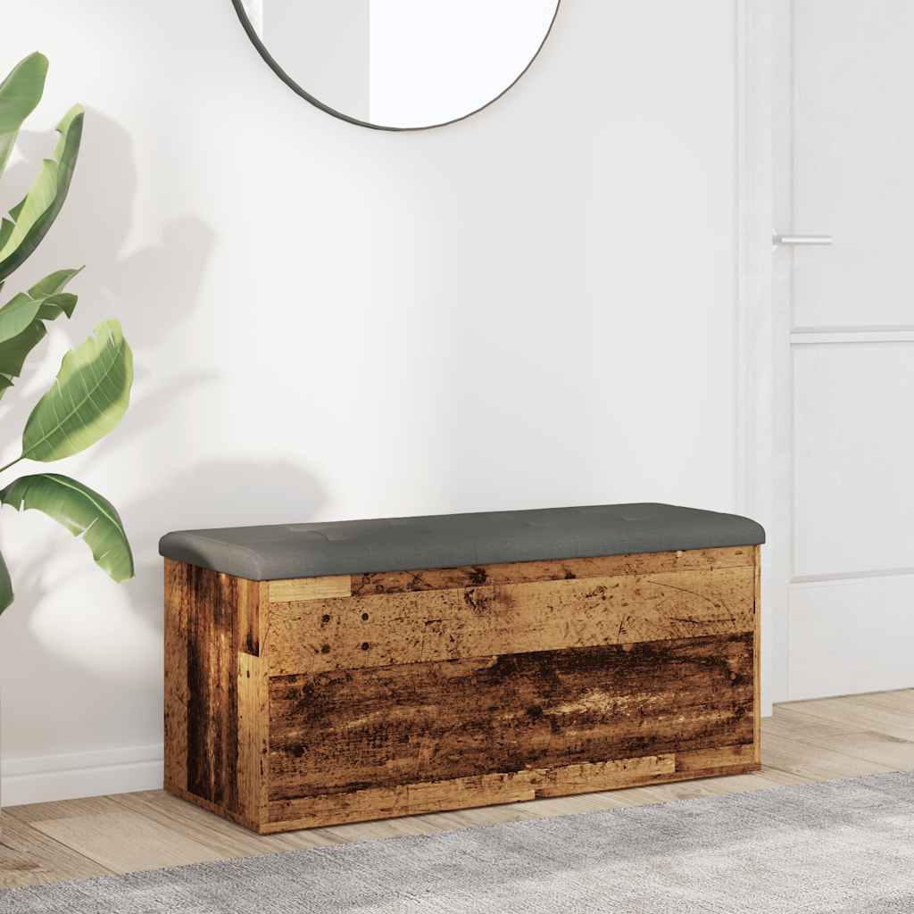vidaXL Storage Bench Engineered Wood