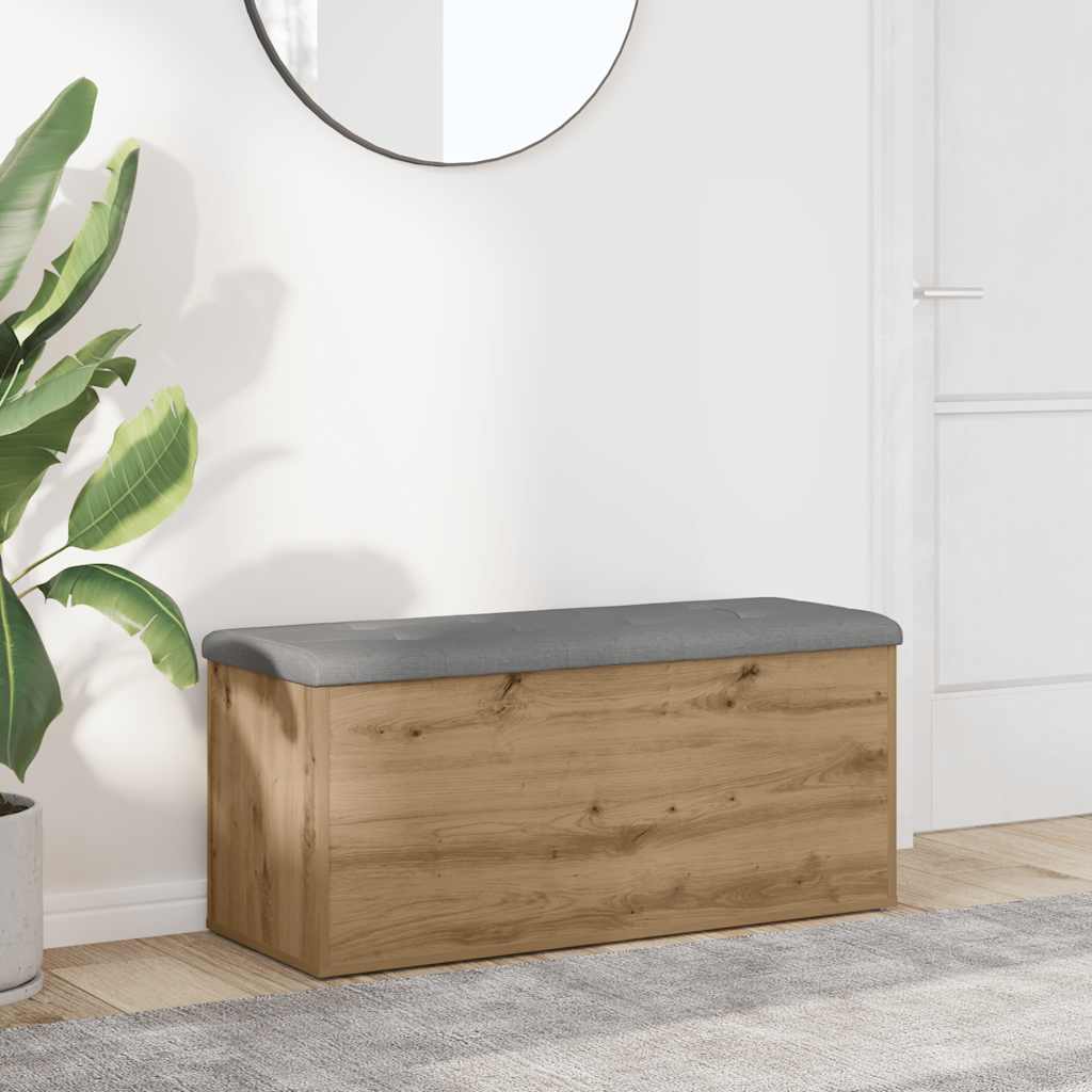 vidaXL Storage Bench Engineered Wood