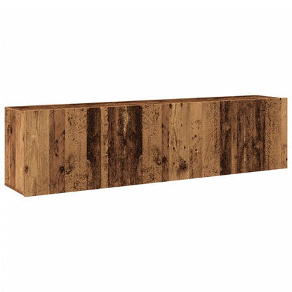 vidaXL TV Cabinets Wall-mounted 2 pcs Old Wood 80x30x41 cm 2