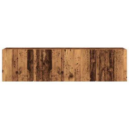 vidaXL TV Cabinets Wall-mounted 2 pcs Old Wood 80x30x41 cm 4