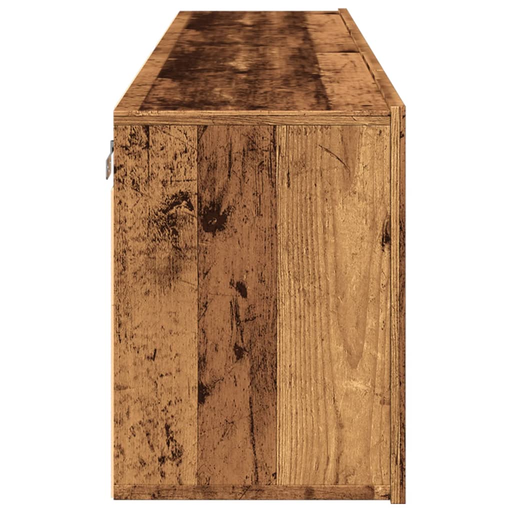 vidaXL TV Cabinets Wall-mounted 2 pcs Old Wood 80x30x41 cm 6