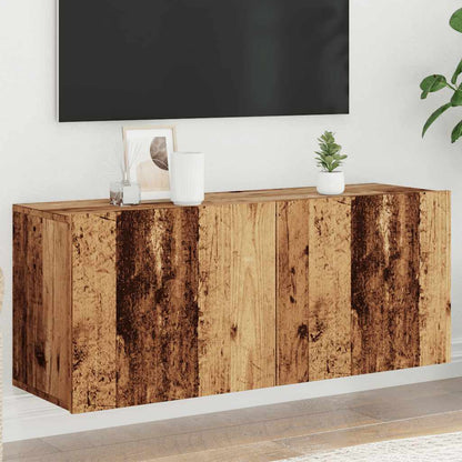 vidaXL TV Cabinet Wall-mounted Old Wood 100x30x41 cm 4