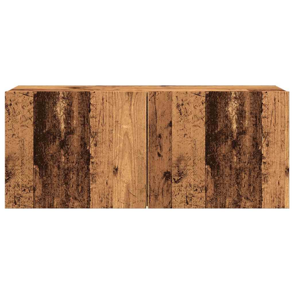 vidaXL TV Cabinet Wall-mounted Old Wood 100x30x41 cm 5