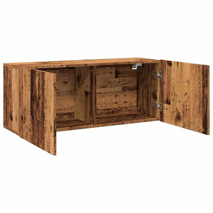 vidaXL TV Cabinet Wall-mounted Old Wood 100x30x41 cm 6