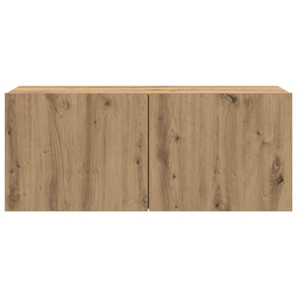 vidaXL TV Cabinet Wall-mounted Artisan Oak 100x30x41 cm 6