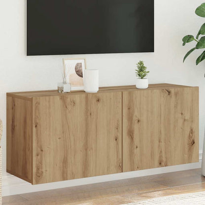 vidaXL TV Cabinet Wall-mounted Artisan Oak 100x30x41 cm 1