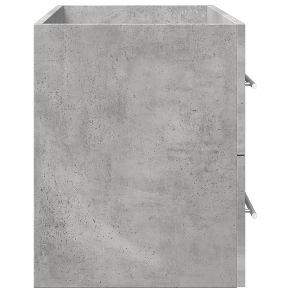 vidaXL Sink Cabinet Concrete Grey 80x38.5x48 cm Engineered Wood 6