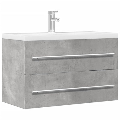 vidaXL Sink Cabinet Concrete Grey 80x38.5x48 cm Engineered Wood 1