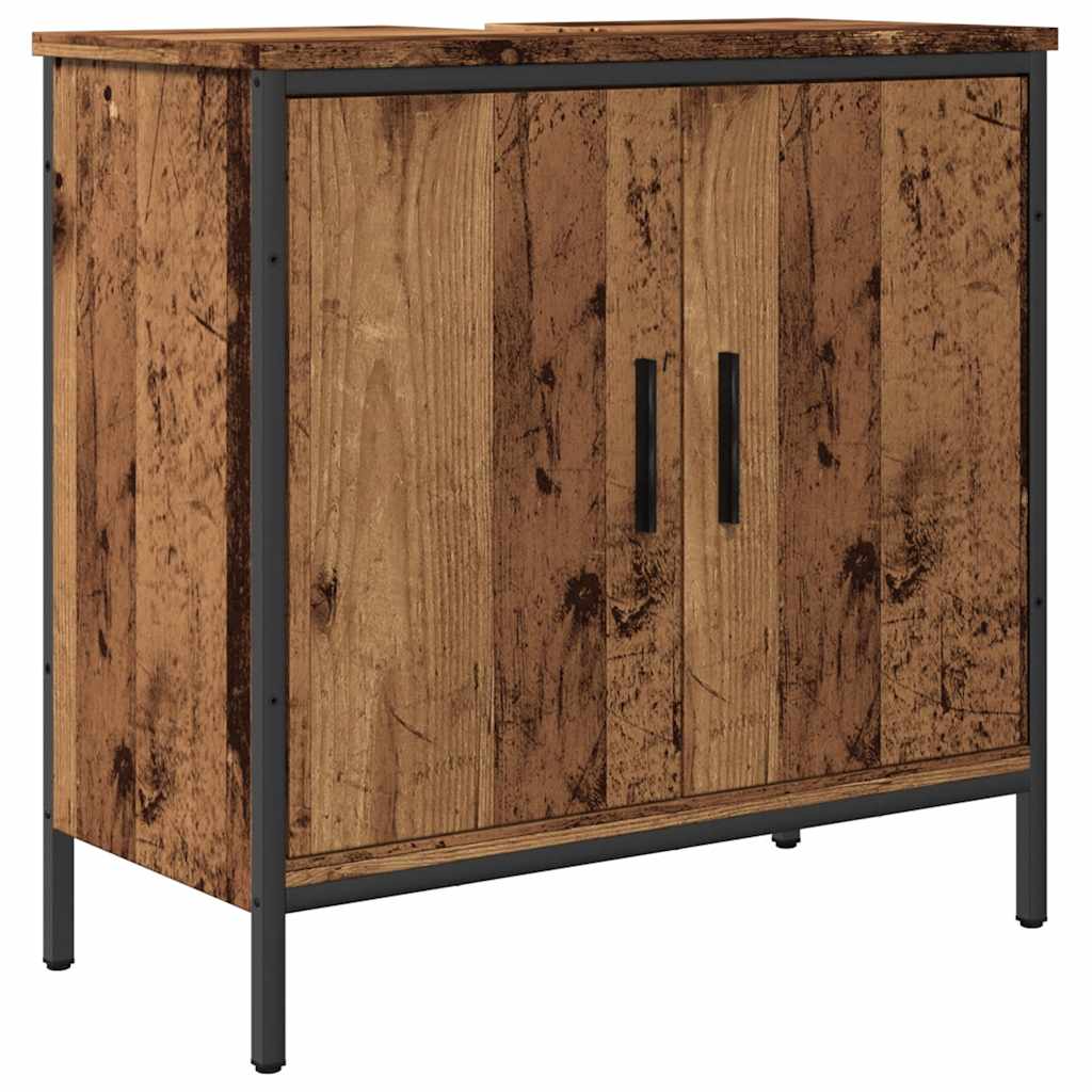 vidaXL Sink Cabinet Old Wood 60x30x60 cm Engineered Wood 2