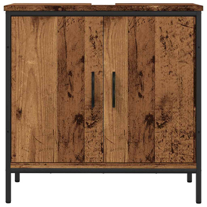 vidaXL Sink Cabinet Old Wood 60x30x60 cm Engineered Wood 4