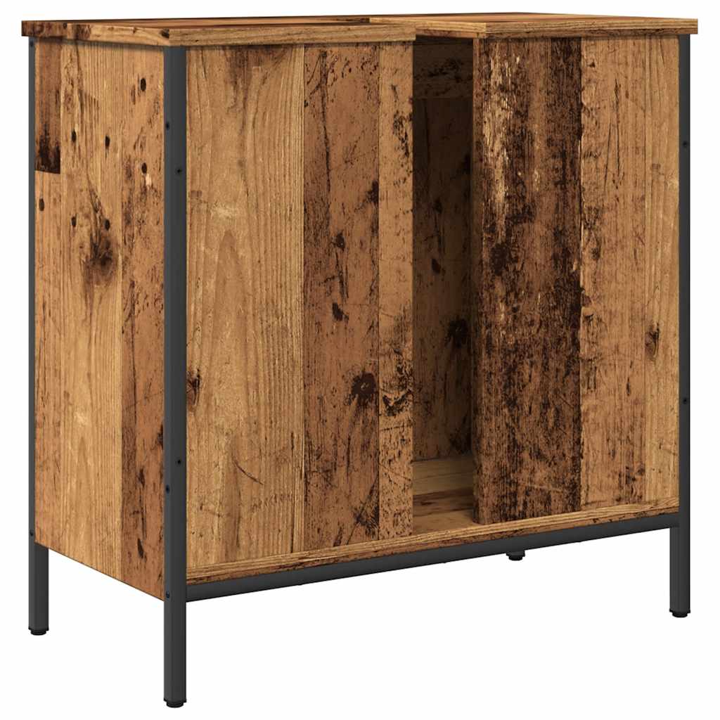 vidaXL Sink Cabinet Old Wood 60x30x60 cm Engineered Wood 5