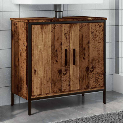 vidaXL Sink Cabinet Old Wood 60x30x60 cm Engineered Wood 1