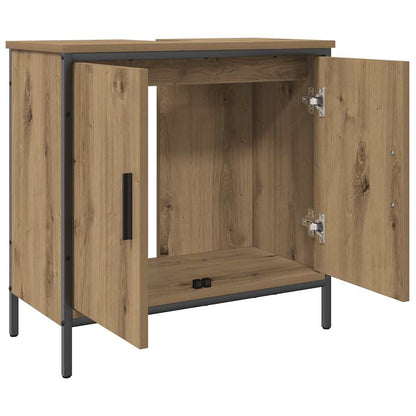 vidaXL Sink Cabinet Artisan Oak 60x30x60 cm Engineered Wood 4