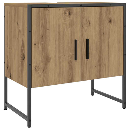vidaXL Bathroom Sink Cabinet Artisan Oak 60x33x60 cm Engineered Wood 2