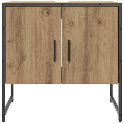 vidaXL Bathroom Sink Cabinet Artisan Oak 60x33x60 cm Engineered Wood 4