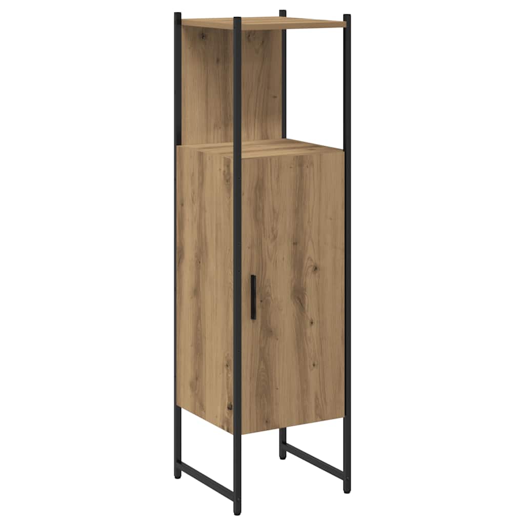 vidaXL Bathroom Cabinet Artisan Oak 33x33x120.5 cm Engineered Wood 2