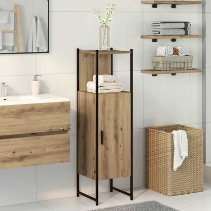vidaXL Bathroom Cabinet Artisan Oak 33x33x120.5 cm Engineered Wood 1