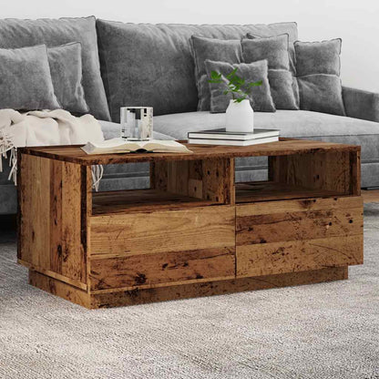 vidaXL Coffee Table with LED Lights 50x49x40 cm