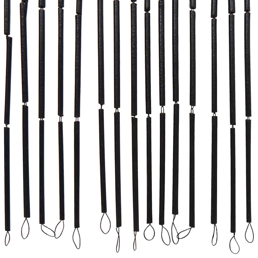 vidaXL Insect Door Curtain Dark Grey 90x220 cm Bamboo 5