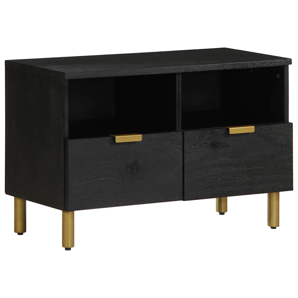 vidaXL TV Cabinet Black 70x33x46 cm Engineered Wood 1