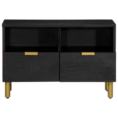 vidaXL TV Cabinet Black 70x33x46 cm Engineered Wood 3