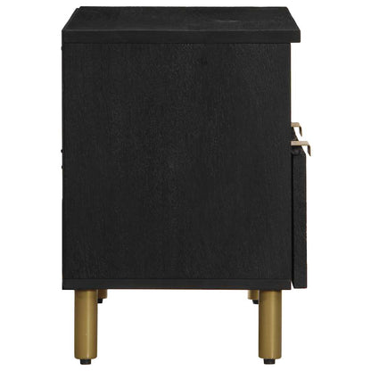 vidaXL TV Cabinet Black 70x33x46 cm Engineered Wood 4