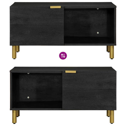 vidaXL Coffee Table Black 80x50x40 cm Engineered Wood 6