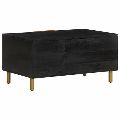 vidaXL Coffee Table Black 80x50x40 cm Engineered Wood 4