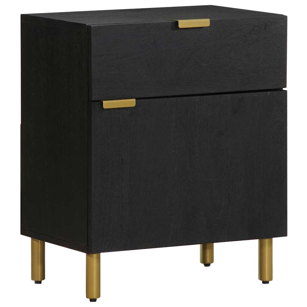 vidaXL Bedside Cabinet Black 50x33x60 cm Engineered Wood 1