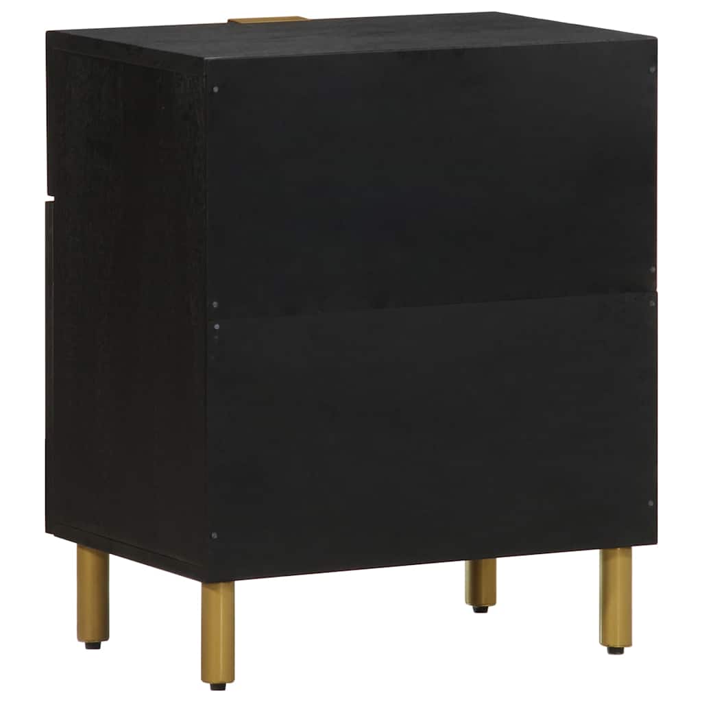 vidaXL Bedside Cabinet Black 50x33x60 cm Engineered Wood 5