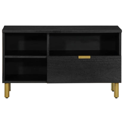 vidaXL TV Cabinet Black 80x33x46 cm Engineered Wood 3