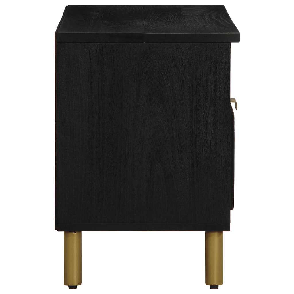 vidaXL TV Cabinet Black 80x33x46 cm Engineered Wood 4