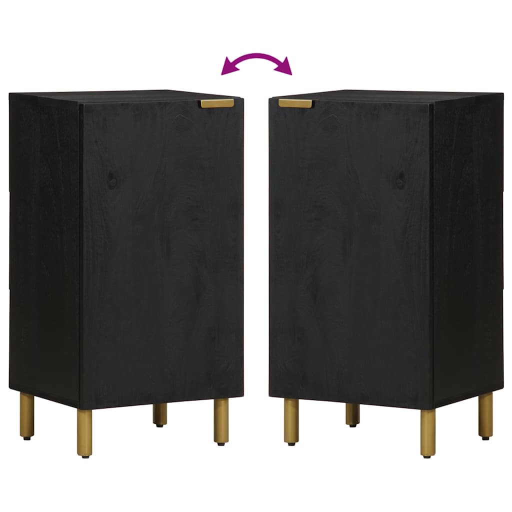 vidaXL Sideboard Black 40x33x75 cm Engineered Wood 6