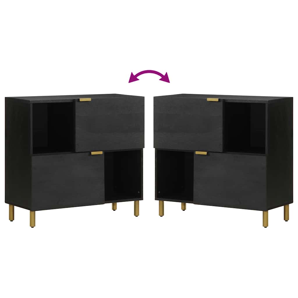 vidaXL Sideboard Black 80x33x75 cm Engineered Wood 6