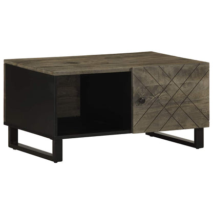 vidaXL Coffee Table Black 80x50x40 cm Solid Wood Mango 1