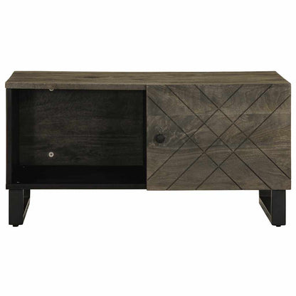 vidaXL Coffee Table Black 80x50x40 cm Solid Wood Mango 3